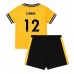 Wolves Matheus Cunha #12 Barnkläder Hemma matchtröja till baby 2023-24 Kortärmad (+ Korta byxor) Billigt